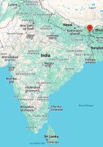 Darjeeling on a map (Google Images)